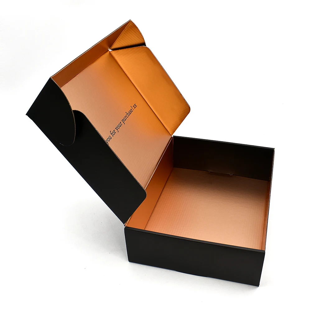 Customized logo for Factory Samples, Black Cosmetics, Corrugated Packaging, Mailbox Transport Box factory