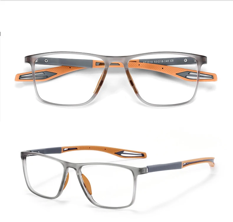 Full Rim Square Optical Glasses Men Frame Sports Prescription