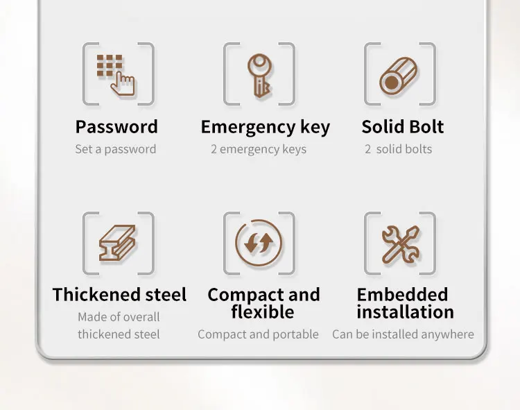 CEQSAFE American High-end Mini Electronic Digital Lock Security Safe Box for Money supplier