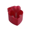 Caja roja - corazón rojo brillante