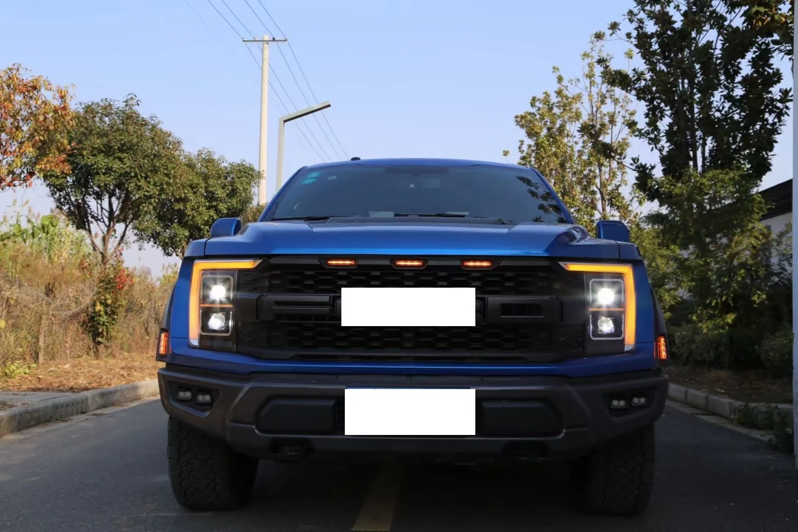 Передняя решетка радиатора с подсветкой для Ford F150 F250 F350 raptor Shelby ALL YEARS автомобильных деталей