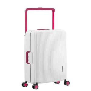 Bubule New Wide Pull Rod Luggage pp Trolley Bag pp Trolley Luggage 3pcs