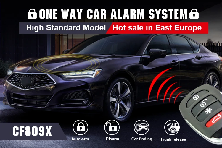 Newest One Way Electric Shock Car Alarm Cf809x Universal Remote Control