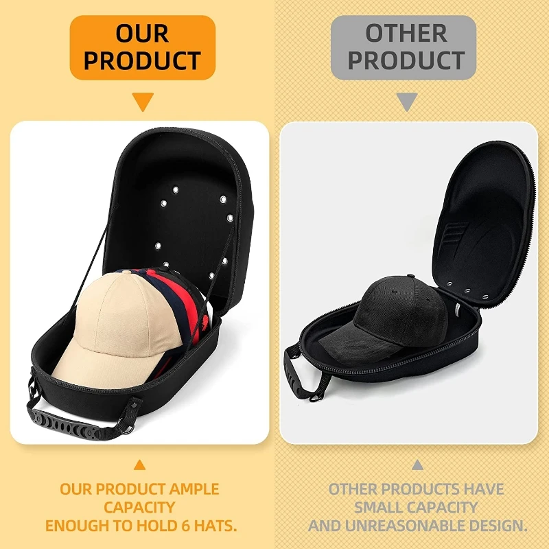 Wholesale Hat Travel Case Baseball Organizer Protective Shell Carrier