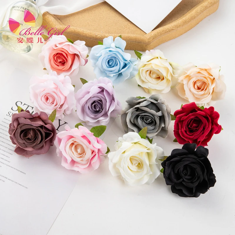 BELLEWORLD европейские и американские ретро имитация розы цветы 6 см диаметр другие свадебные украшения DIY аксессуары для волос