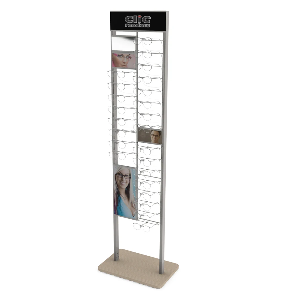 Custom Display Rotating Display Stand Eyewear Glasses Eyeglass Showroom Floor Stand Sunglasses 8253