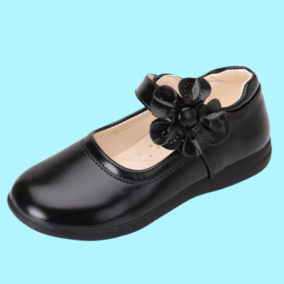 New Fashion Designer Toddler Girls Dress Shoes Flat Walking Primary School Kids Non Slip Soft Flat Shoes for Girls