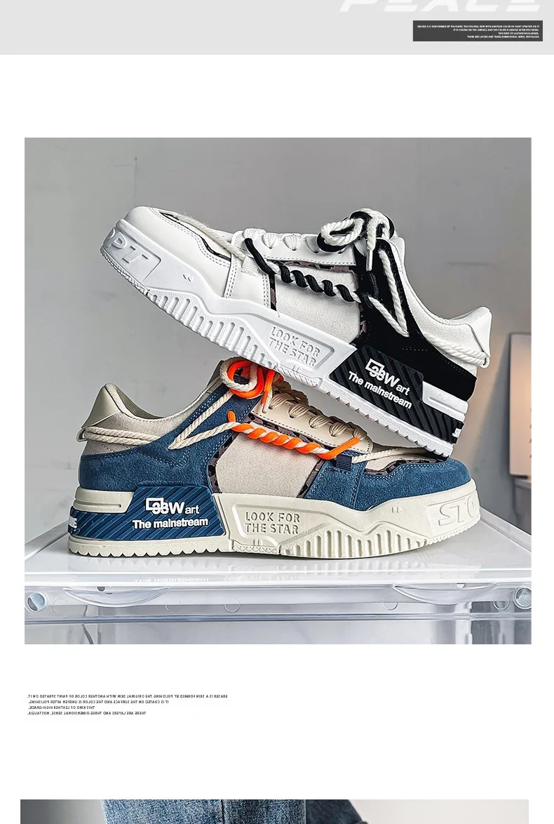 Men's Shoes Autumn New Breathable Small White Trend All-match Non-slip Sports Shoes Men's Casual Light Board Shoes