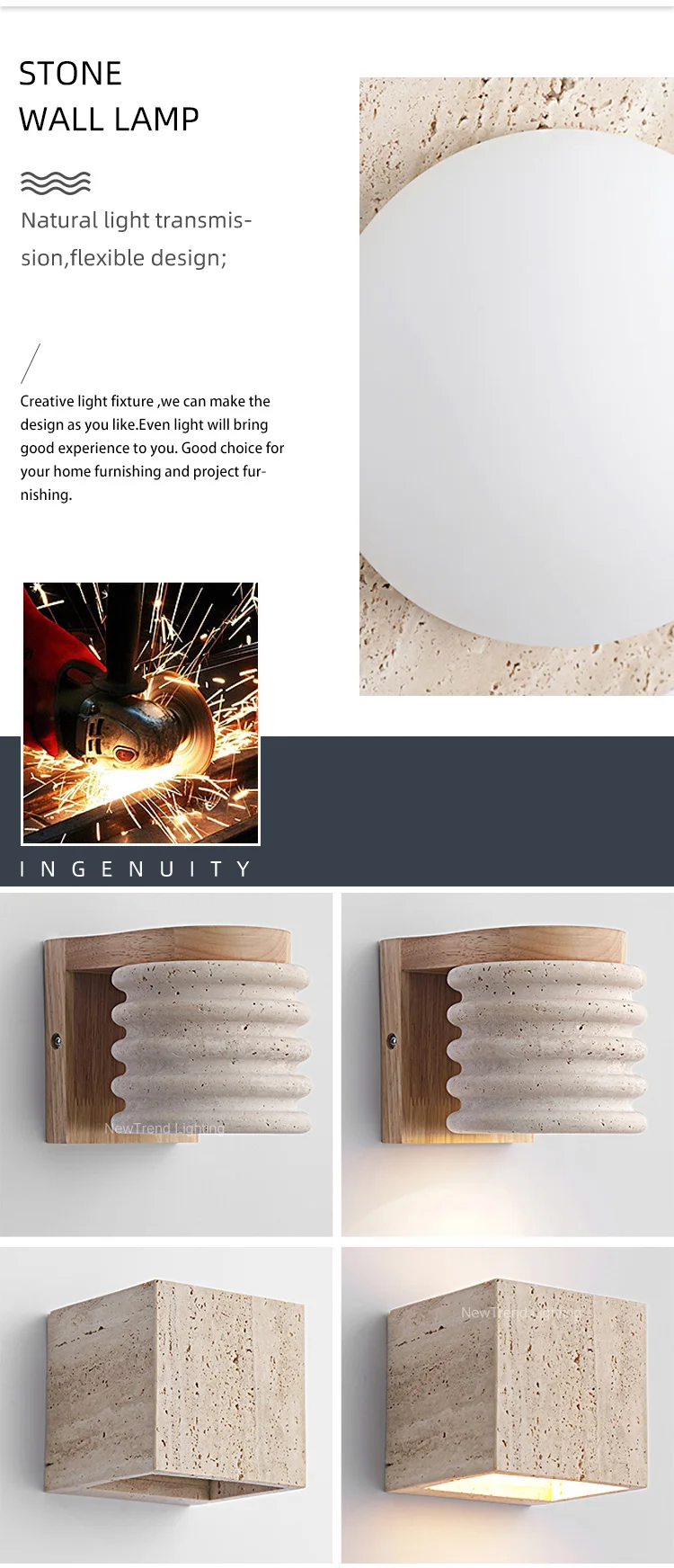 cpl 441 nordic minimalist butter cream wall light  simple round led sconce for hallway  bedside-1