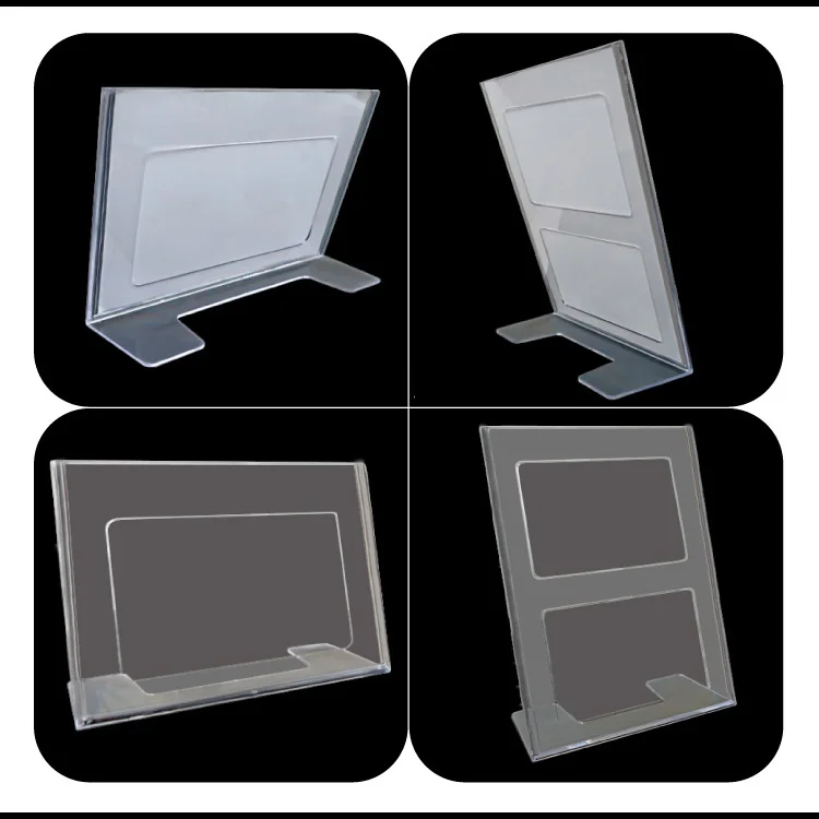 Lot De 4 Présentoirs De Table A6 En Acrylique Transparent - Support Menu Pour Restaurant Et Bureau
