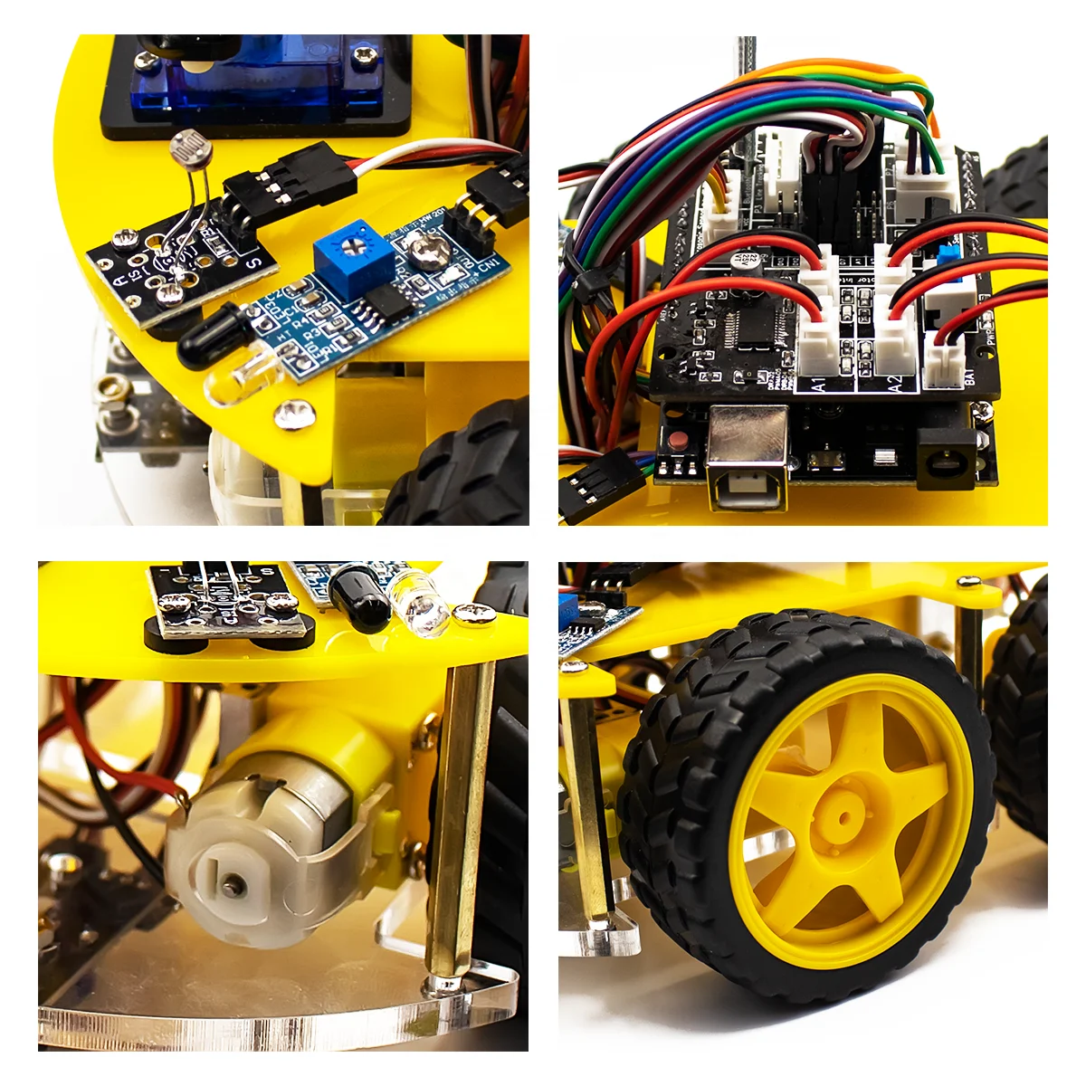 LAFVIN 4WD Smart Robot Car Kit Upgraded V2.0 for Arduino 