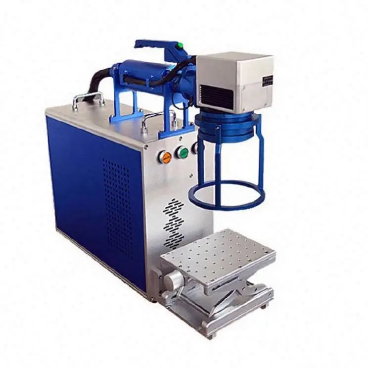 TEBAK XY-20 Handheld Portable Small Mini 30w 50w Fiber Laser Marking Machines With Galvo for Metal Aluminium