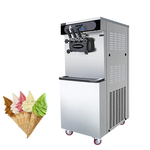 China Factory High Quality Change the Voltage 3 Flavors 1600W Soft Ice Cream Machine Commercial  For Business