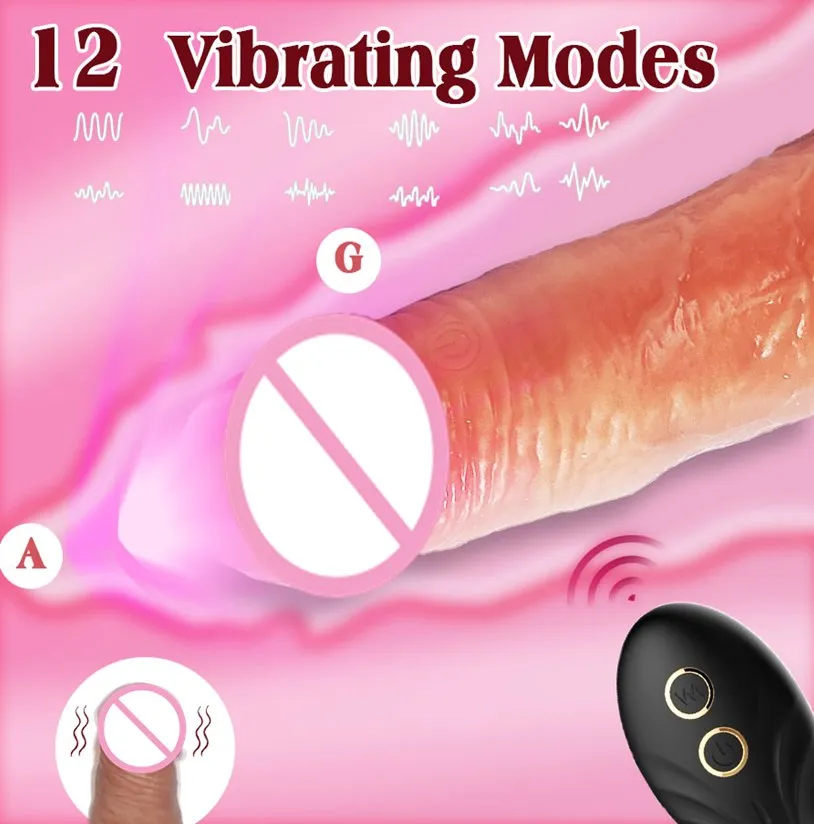 Remote Control Liquid Silicone Penis Sleeve Sex Toys for Men Wearable Realistic Vein & Shine Dildo Vibrator Sex Toys for Woman%