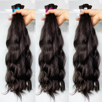 Best Selling Extensiones Cabello Natural Straight  Hair Human Virgin Hair Bulk Bundle 100% Unprocessed Raw Virgin Human