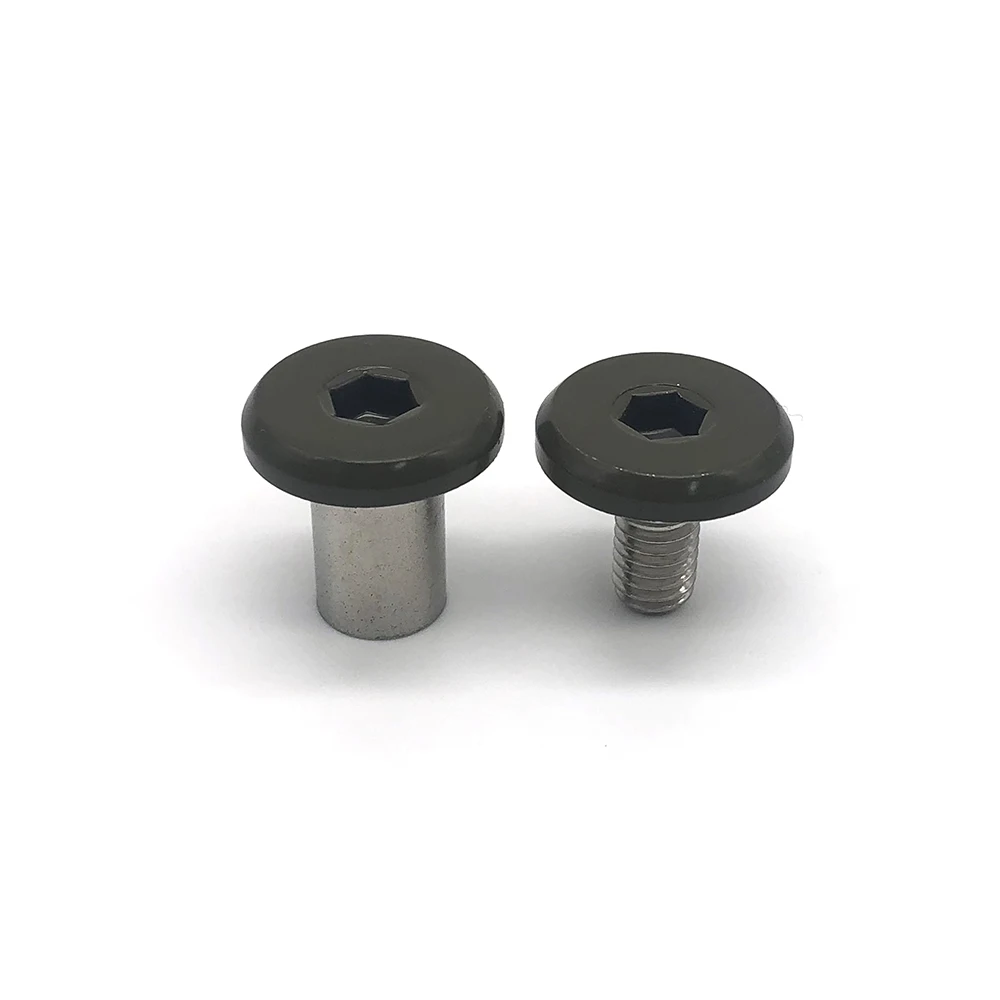 Phần cứng Fastener nữ nam vít rãnh Chicago vít Đinh tán M3 phẳng Hex ổ cắm đầu Chicago vít và NUT