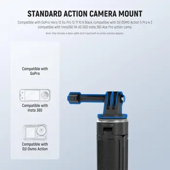NEEWER Basic Selfie Stick Tripod for DSLR Action Camera Webcam, Mini Vlogging Video Desk Stand Accessories Compatible with detail image