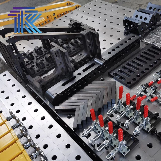 TKrobot  D16 D28 Tig Industrial Welding Table 3d 2D  2000*1000*200mm With Holes