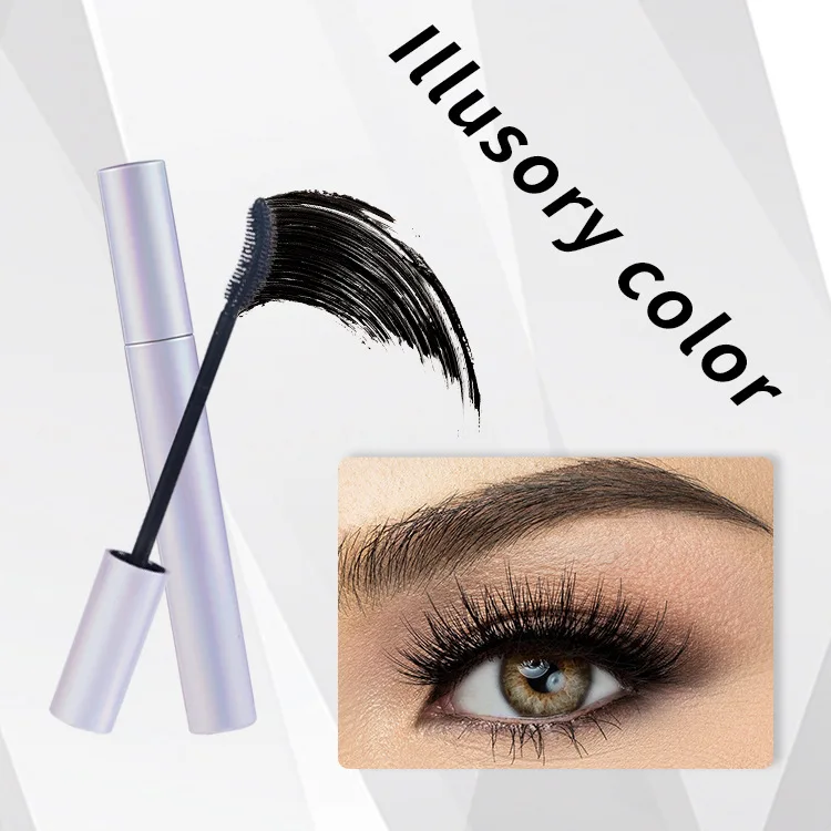 Hottest Rainbow Matte Mascara Black Waterproof Volumizing 4d Silk Fiber