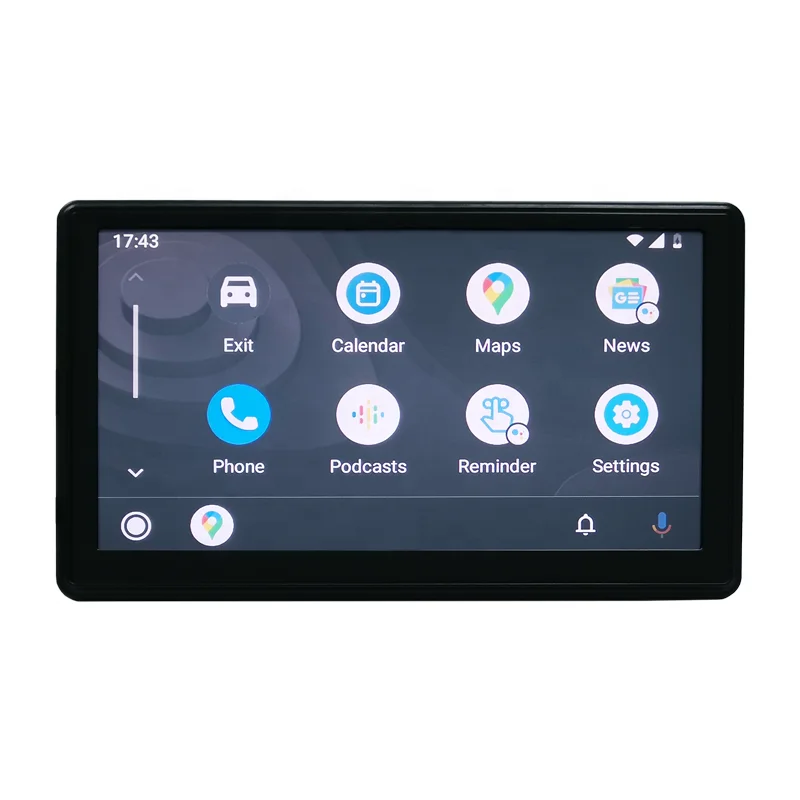 GPS Motorcycle Screen Android Auto Display AirPlay IOS iphone Mirror Link Radio Player Portable CarPlay Screen