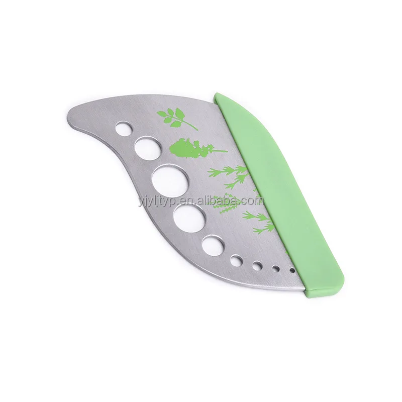 Herb Razor 9 Holes Stainless Steel Kitchen Herb Leaf Stripping Tool Loose Leaf ...