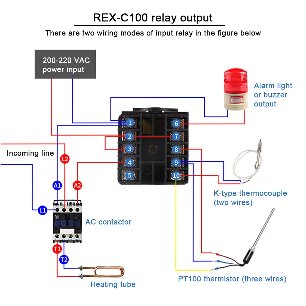 Thermostat intelligent RKC REX-C100 temperature controller digital display adjustable switch