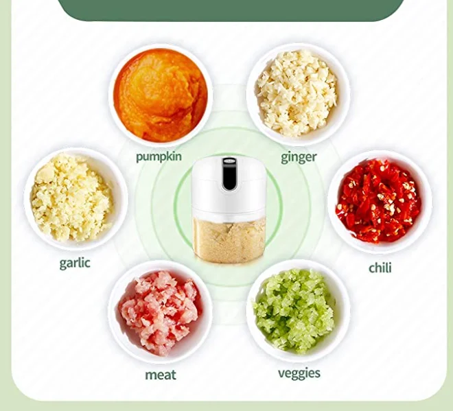 Domestic ginger, garlic, rice and chili pepper stirrer mechanical small meat mincer multi-function