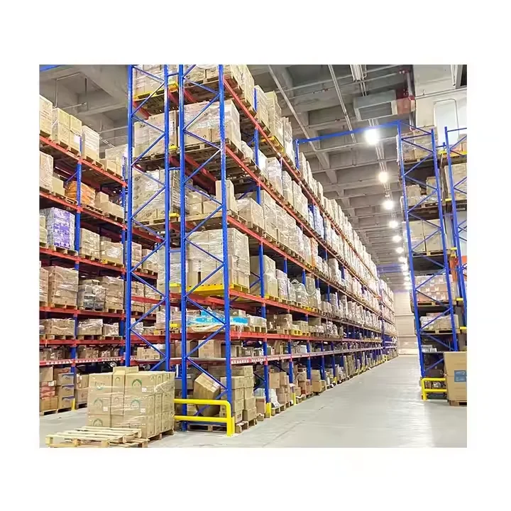 Factory Warehouse Storage Heavy Duty Selective Steel Pallet Racking System Selective Industrial Storage Racking