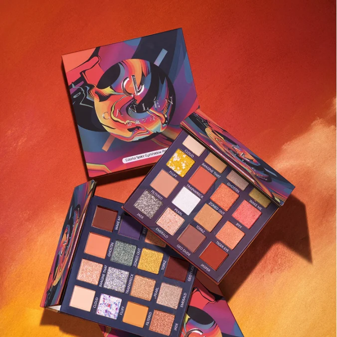 Новинка, тени для век 16 цветов, тени для век земляного цвета, матовые, фиолетовые, оранжевые, портативные, оптовая продажа, частная торговая марка, тени для век