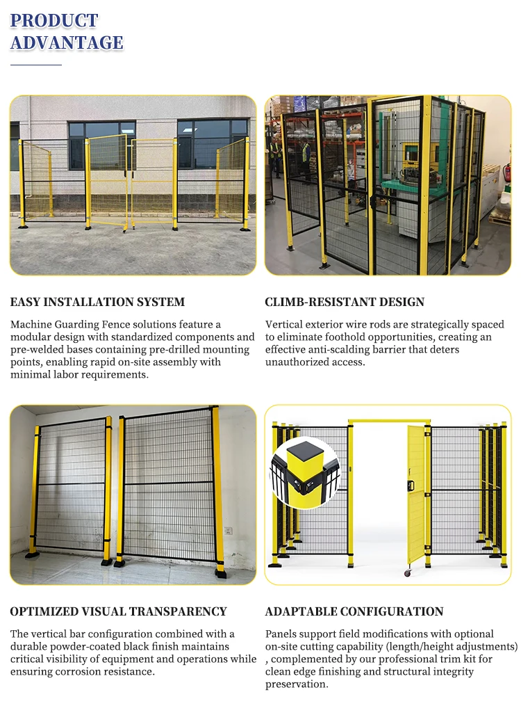 product factory direct metal robot safety wire fence mobile workshop warehouse isolation net equipment fences concerts trellis gates-4