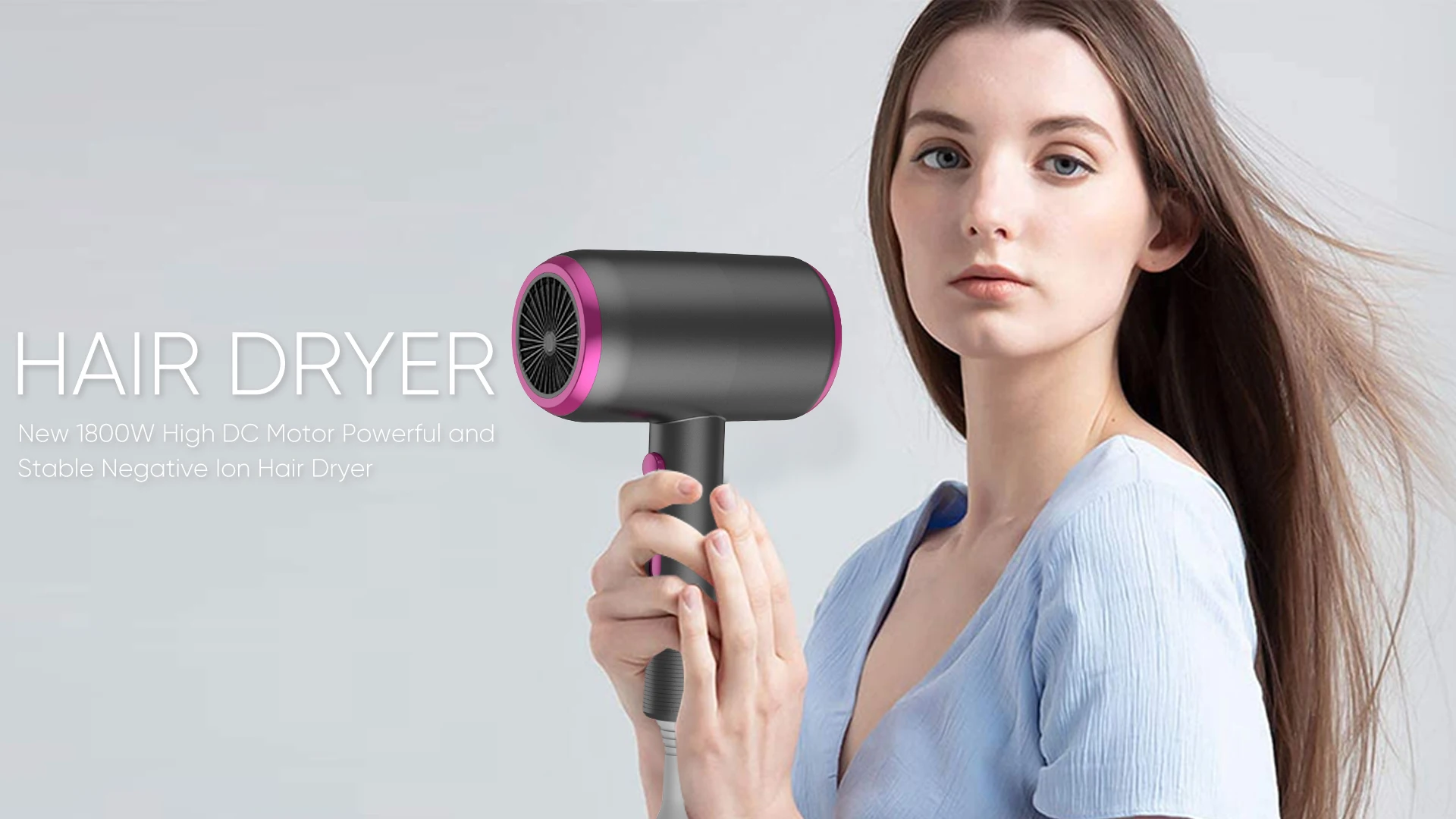 Professional Hot Air Brush 800w Lightweight Compact Blow Dryer Powerful  Flow Hair Dryers - Buy Hot Air Brush,Hot Air Brush Styler,Compact Blow Dryer  Powerful Flow Hair Dryers Hair Blow Dryer Product on