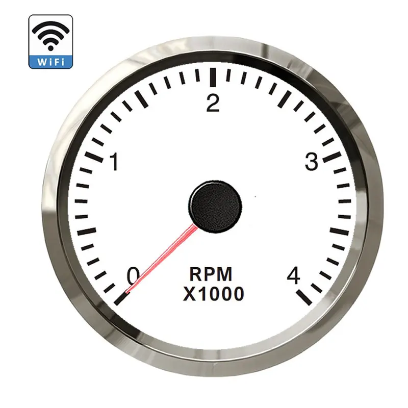 Universal 52mm Wifi Tachometer Diesel Engine Parts Tachometer Suitable for All Kind of Ohm Range Truck Vehicle Boat RPM Meter