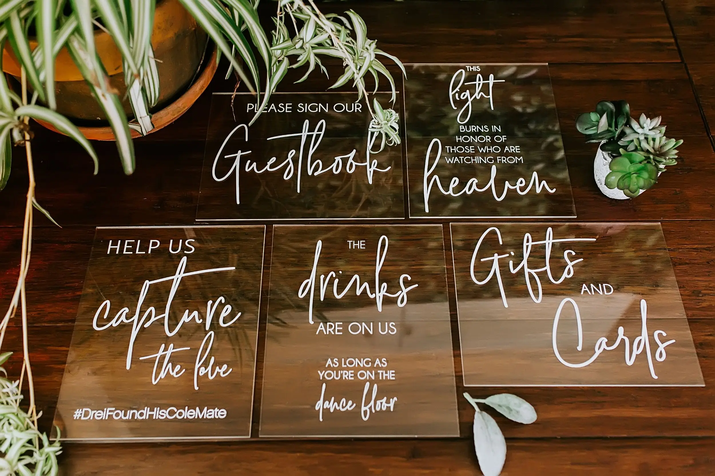 Custom Perspex Wedding Sign - Eco-Friendly Acrylic Board