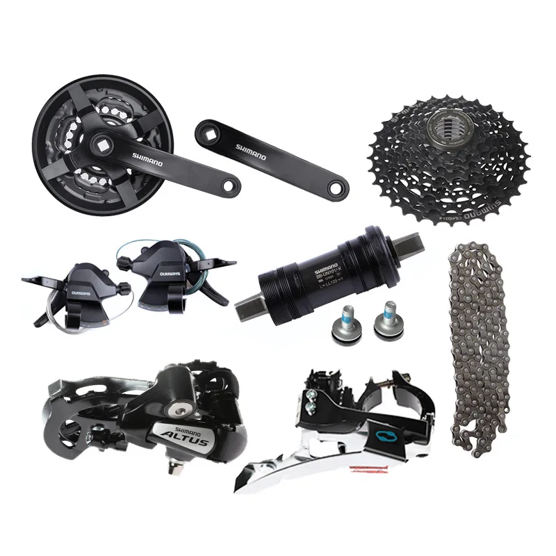 Shimano XTXTR シフター・ディレイラーセット SHIMANO ALTUS 3x8スピードグループセットには、M315シフター