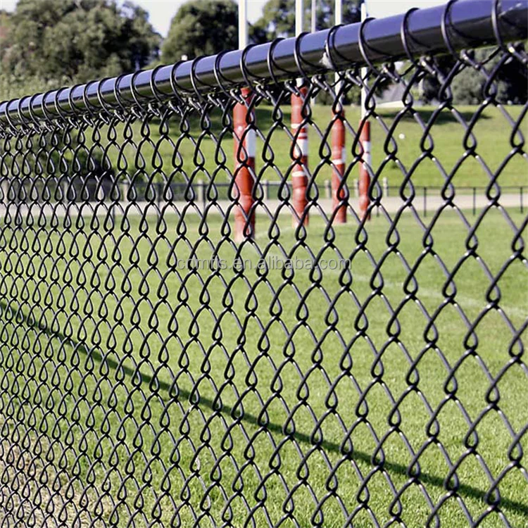 Anping Chain-Link Mesh Fence PVC Coated Wire Mesh Fence Panels Airport Fencing details