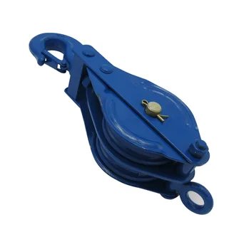 High Loadbearing Capacity Steel 3 Ton 175MM Lifting Rope Pulley Double Block Pulley