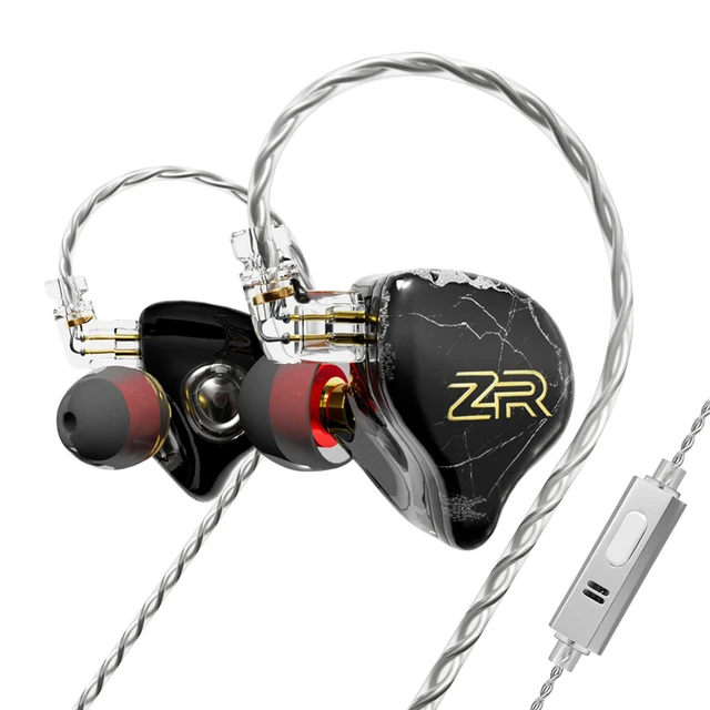 ND ZR 10mm Diamond Diaphragm Earphone HIFI Wired In Ear Monitor Earbuds Music Gaming audifono Auriculares