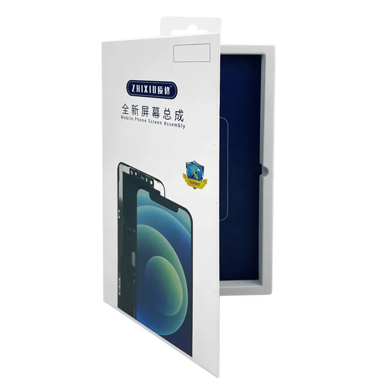 Custom Mobile Phone Box Phone Display Screen Paper Box Perfume Flip Wooden Gift Box Mobile Phone Lcd Screen Packaging