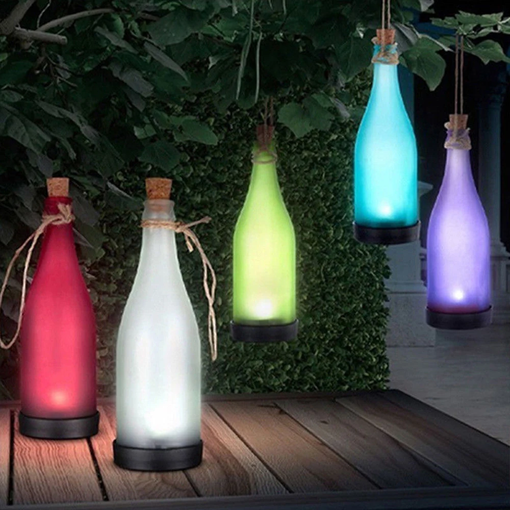 Lampada Solare Per Bottiglie Di Liquori – Paralume In Metallo Con Luce Calda, Sensore Crempuscolare, Ricaricabile 600mAh, Per Interni/Esterni, Decorazione Per Feste E Tavoli