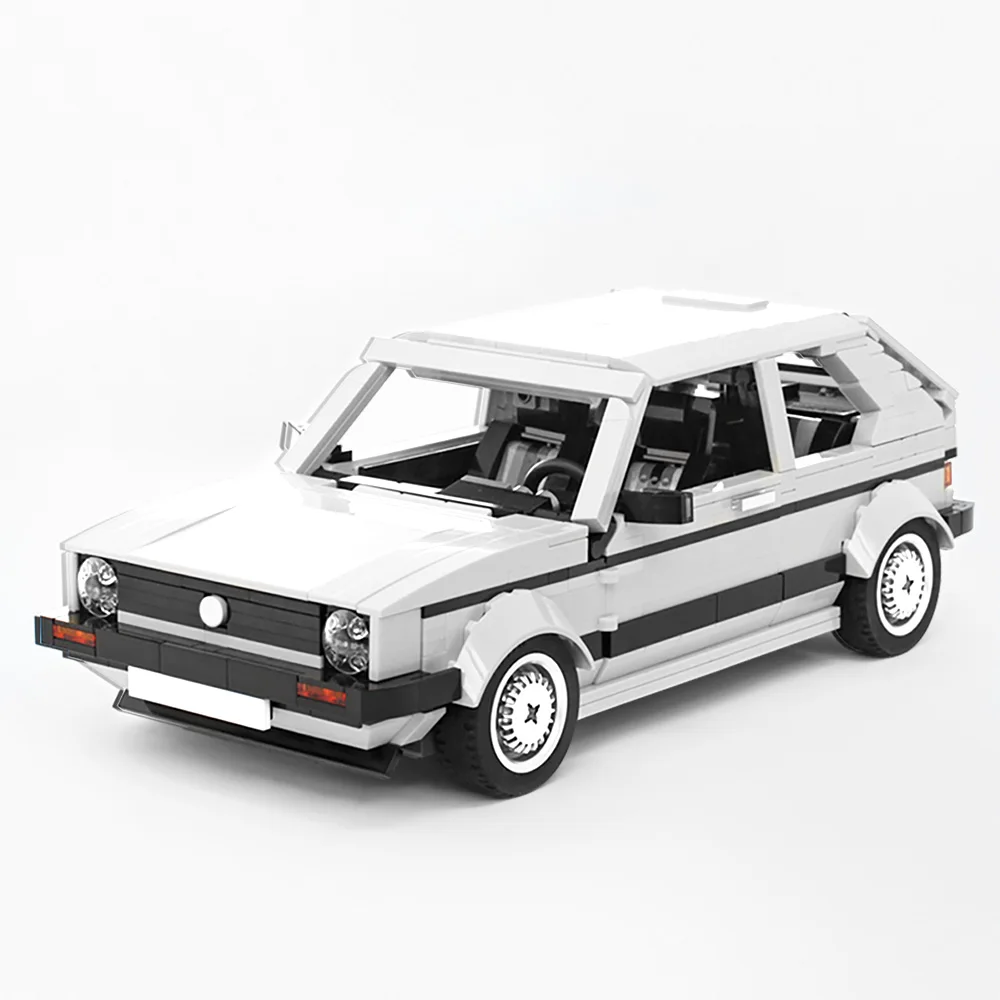 Buildmoc Vw Golf Mk1 Plastic Educational Building Blocks Toy Vehicle ...