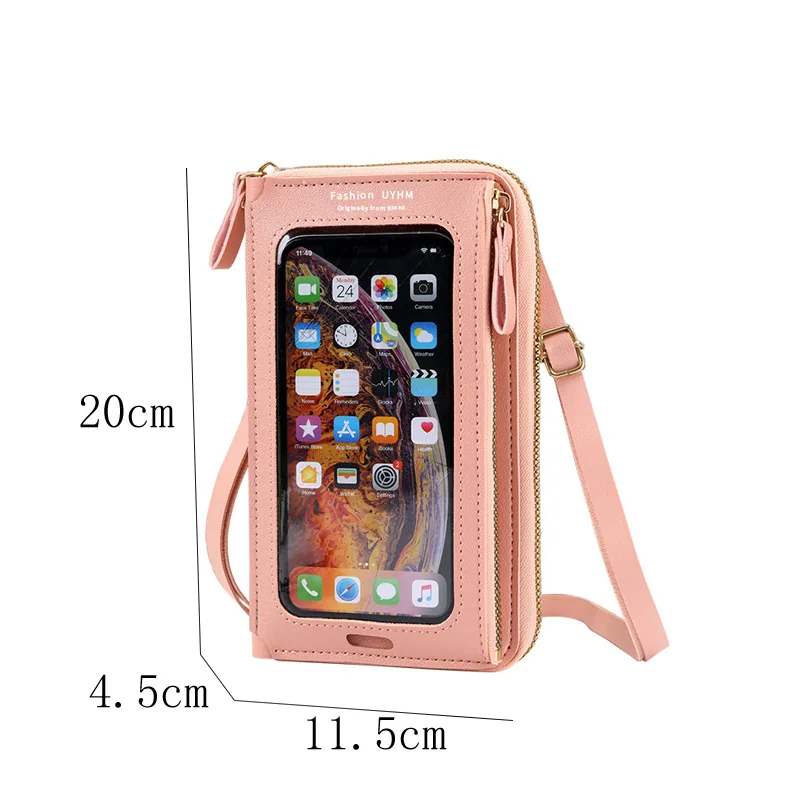 Secure Stylish: Anti-Theft Touch Screen Mobile Phone Bag