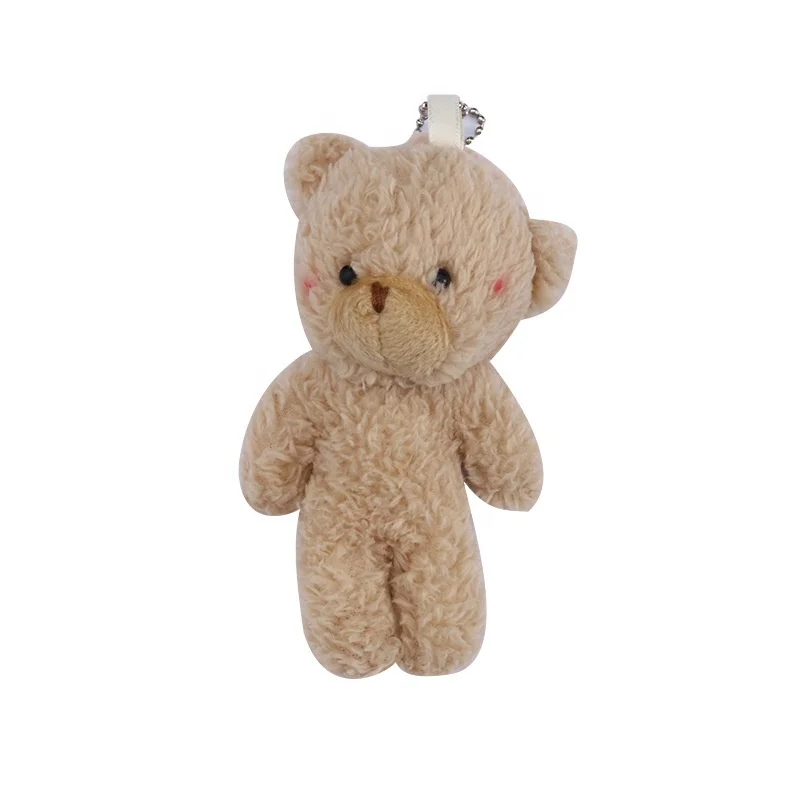 QY卸売カスタム小型クマキーホルダーぬいぐるみカスタムクマ