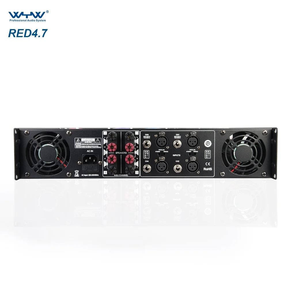 Professional 2u Audio Output Transformer Power Amplifier