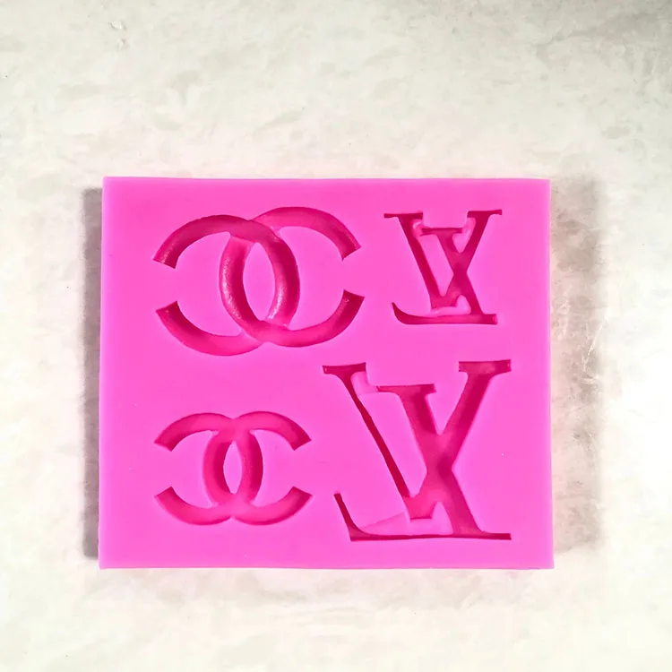 Famous Brands Logo Silicone mould ( Lv, Gucci, Chanel, Versace