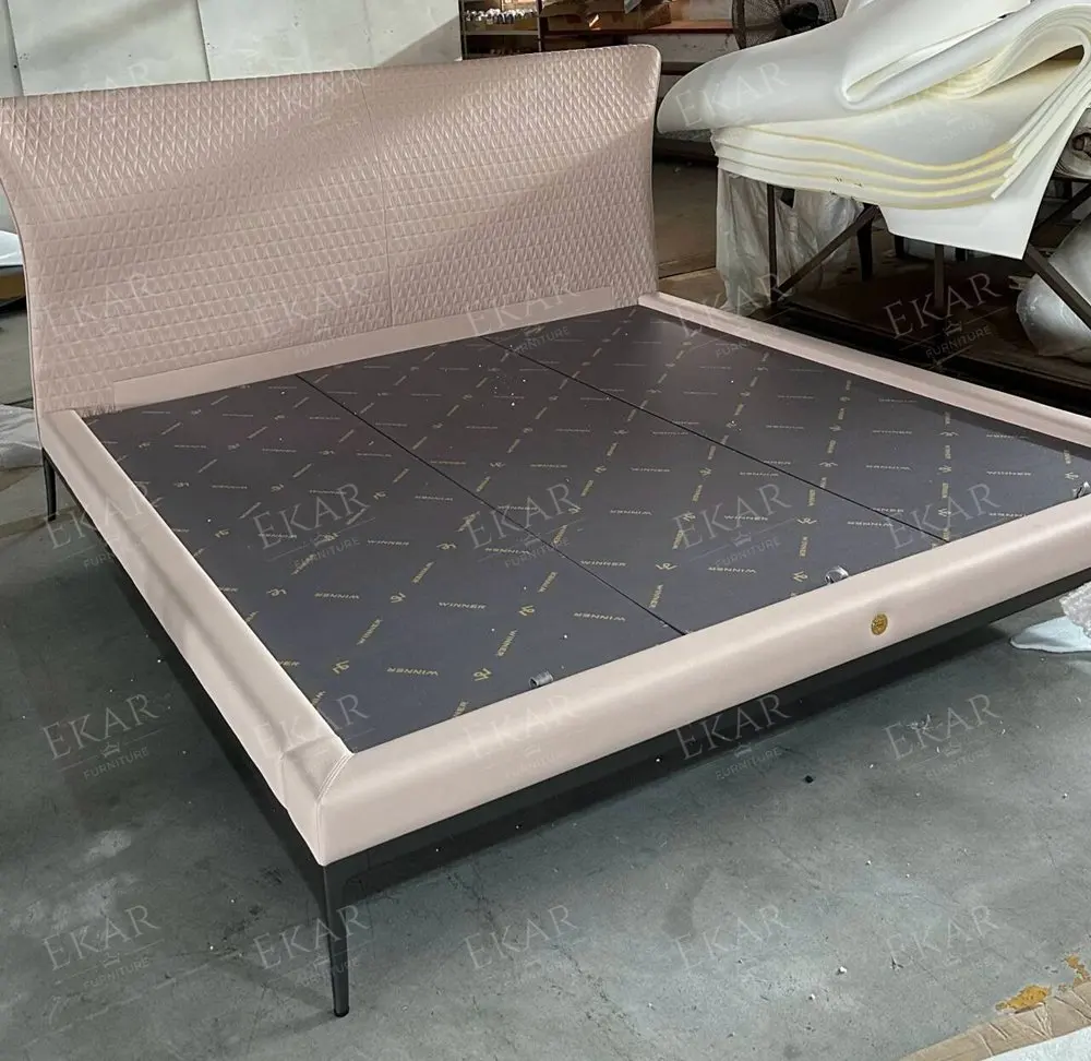 product timeless luxury solid bronze metal bed with midnight black base-70