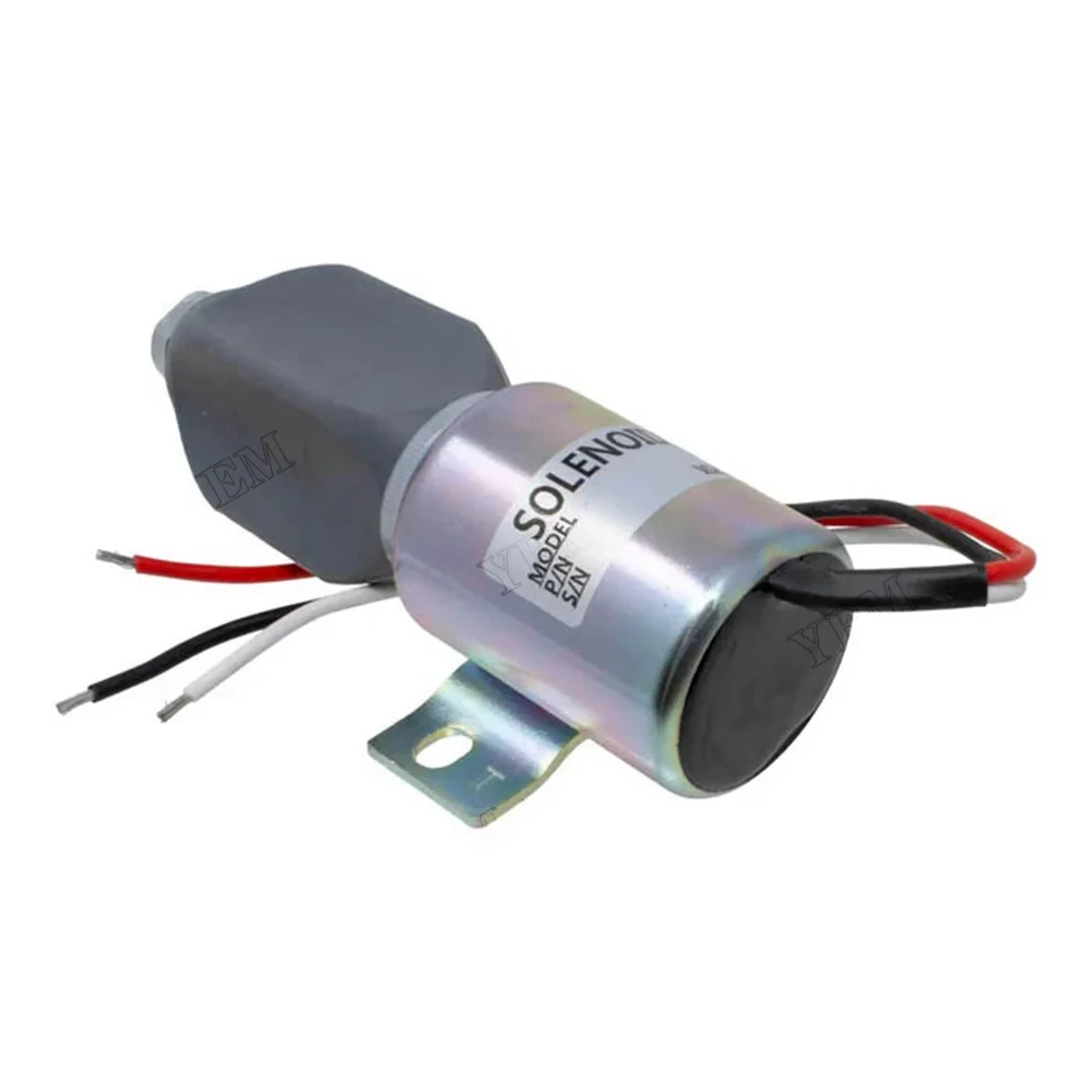 12V Stop Solenoid SA-3786-12 1753ES-12E6ULB1S1 for Kubota Diesel Engine 21HP 91-05 Grasshopper Mower 721D2