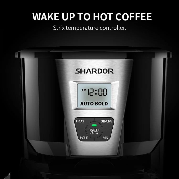 High Quality Automatic Programmable Keep Warm 12 Cup Coffee Maker Drip Coffee Maker