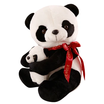 Wholesale Cheap Mom and Baby Plush Toy Giant Panda for Children Gifts