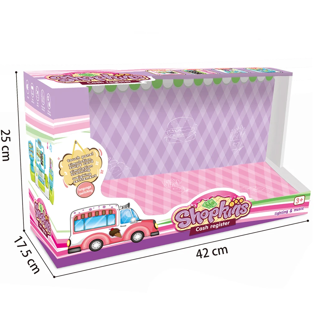 New Item Luxury Child Pretend Play Mini Hamburger Fast Food Store Cash Register Kids Shop Toy