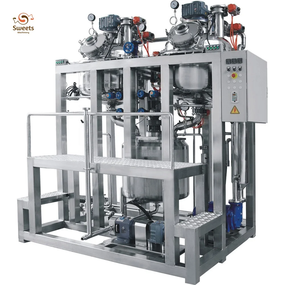 Vacuum Caramel Batch Cooking Machine Toffee Cooker Machine